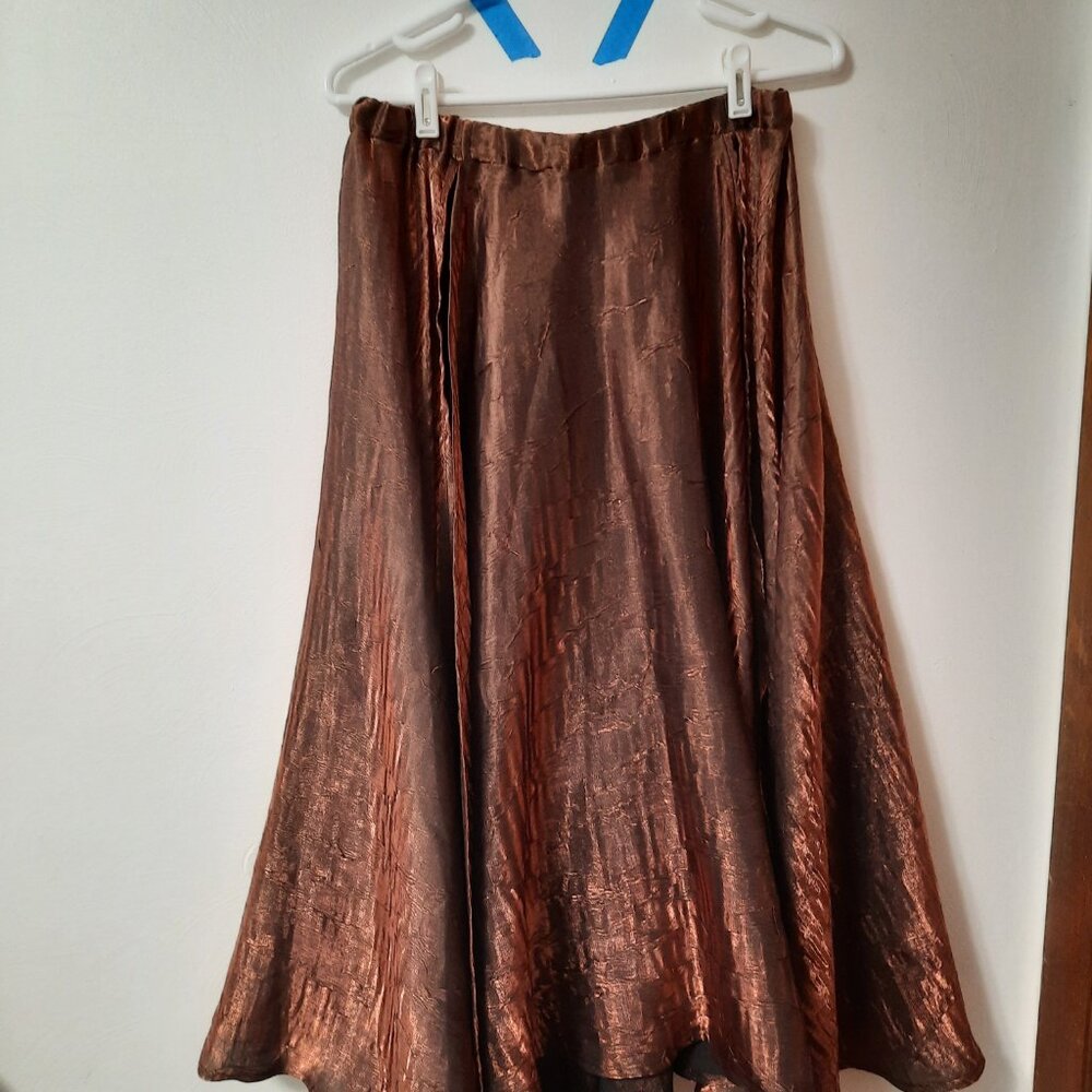 Domba Tribal Bellydance Copper Circle Skirt/Split Skirt
